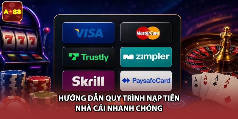 Hướng dẫn quy trình nạp tiền nhà cái nhanh chóng